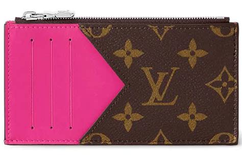 louis vuitton fuchsia coin card holder